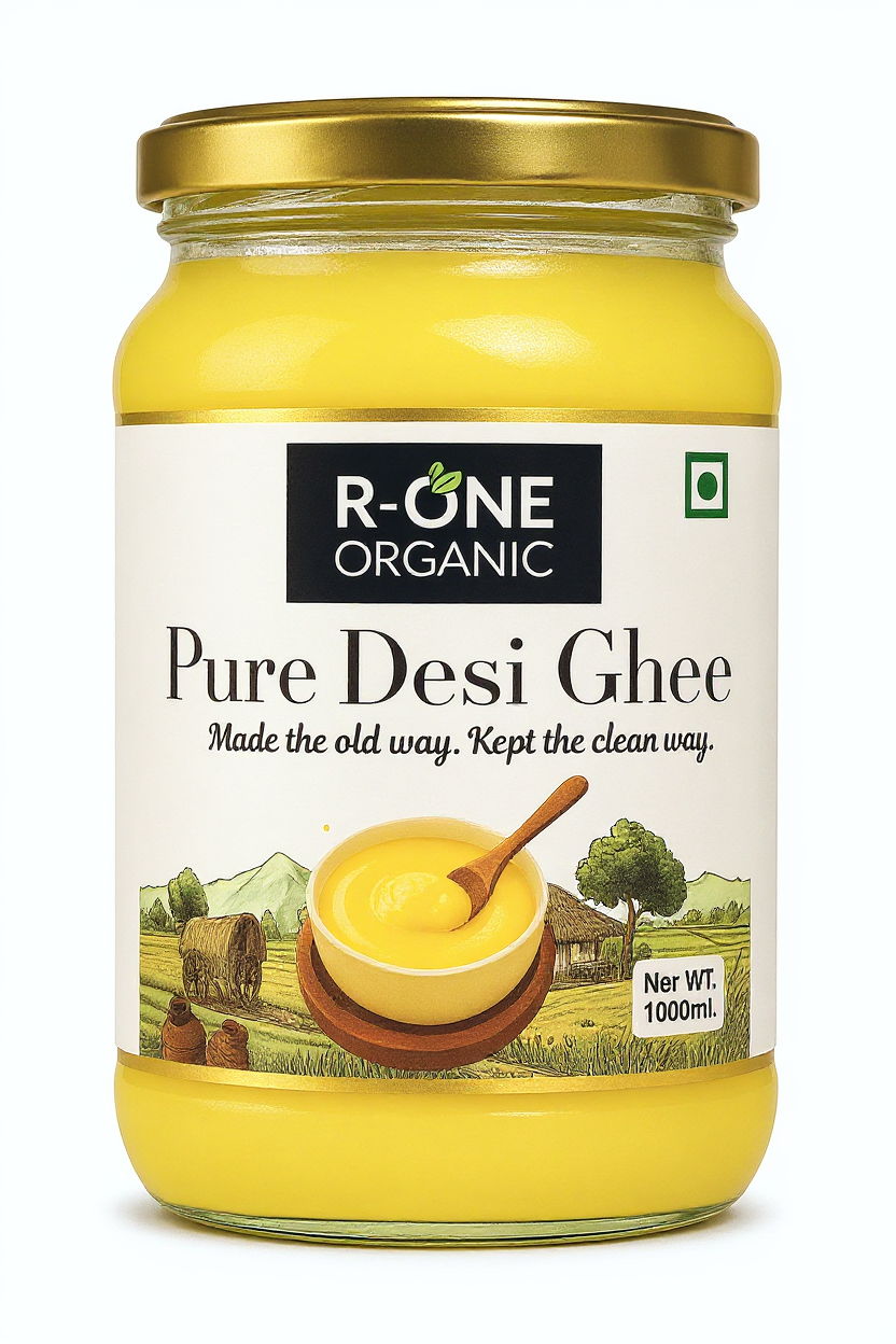 Premium Desi Cow Ghee | 100% Traditional | Glass Jar